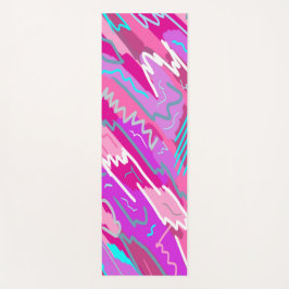 90年代マゼンダポップ・アートのンのノスタルジアアート ヨガマット