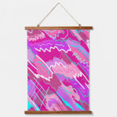 90年代マゼンダポップ・アートのンのノスタルジアアート 吊り下げ型タペストリー (正面)