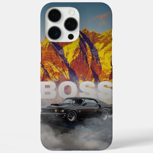 90年代マッスルカーのスマホケース | レトロクラシックカー デザ Case-Mate iPhoneケース (裏面)