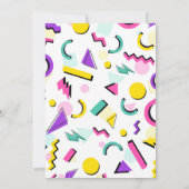 90年代レトロな同窓会招待状 招待状 (裏面)