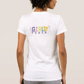 90年代レトロガールパワータイポグラフィ Tシャツ (裏面)