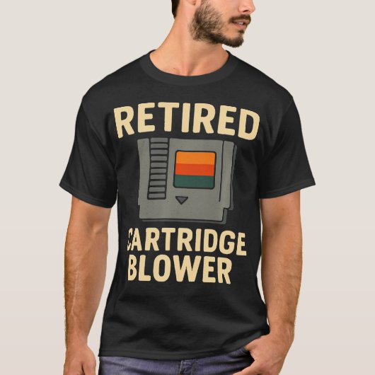 90年代レトロゲーム カートリッジブロワー Tシャツ (正面)