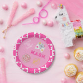 90年代レトロスローバック名門私立校風の ペーパープレート (パーティー)