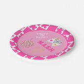 90年代レトロスローバック名門私立校風の ペーパープレート (アングル)