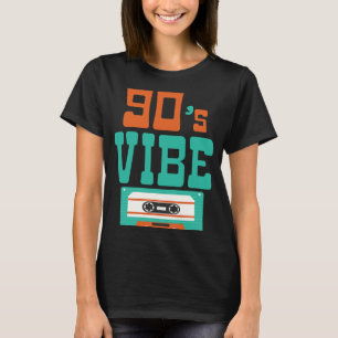 90年代レトロパーティーデザイン90年代の愛ヴィンテージ男性の女性 Tシャツ