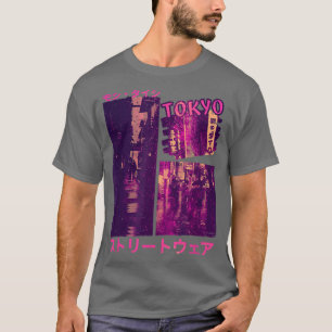 90年代レトロロフィ東京日本のストリートウェアVAPORWAVE Tシャツ