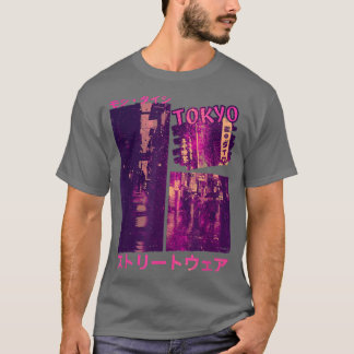 90年代レトロロフィ東京日本のストリートウェアVAPORWAVE Tシャツ