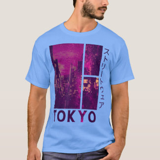 90年代レトロロフィ東京日本のストリートウェアVAPORWAVE Tシャツ