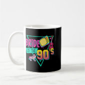 90年代レトロ花嫁 90年代の花嫁 バチェロレッテパーティー コーヒーマグカップ (左)