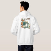 90年代レトロ スケルトンTシャツ 「前回のメール参照」 パーカ (裏面フル)