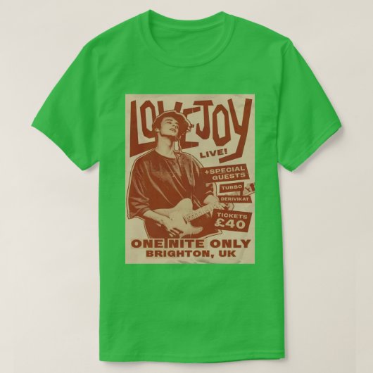 90年代ロブジョイ・コンサートのポスター Tシャツ (デザイン正面)