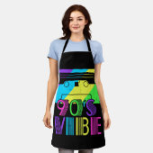 90年代ヴィベレトロ美的コスチュームパーティー衣服 エプロン (着用した状態)