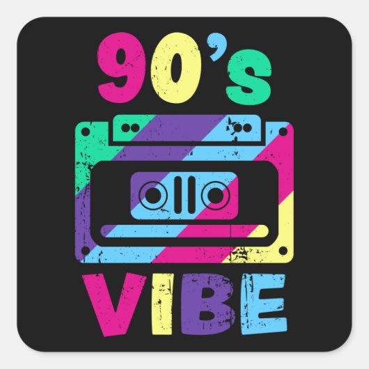 90年代ヴィーベレトロ美学90年代の衣装パーティー衣装 スクエアシール (正面)