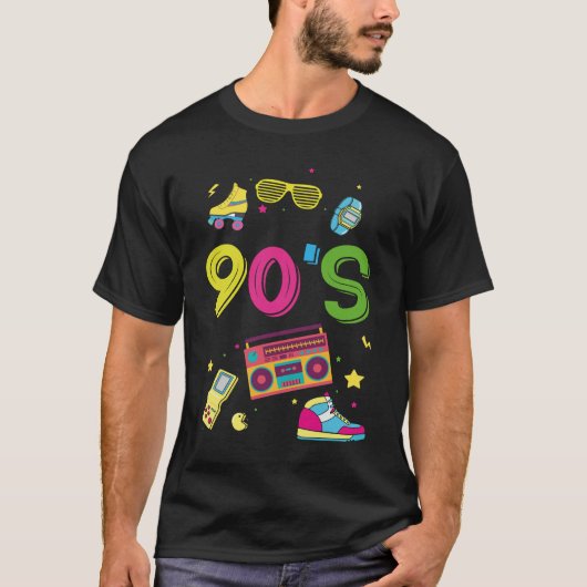 90年代大好き レトロな90年代 ヴィンテージ 90年代 コスチューム Tシャツ (正面)