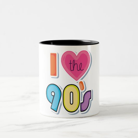 90年代大好き!90年代パーティーグッズ ツートーンマグカップ (中央)