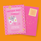 90年代懐かしのクーティーキャッチャー誕生日パーティー 招待状