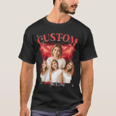 90年代海賊版シャツラップスタイルヴィンテージカスタムシャツ Tシャツ (正面)