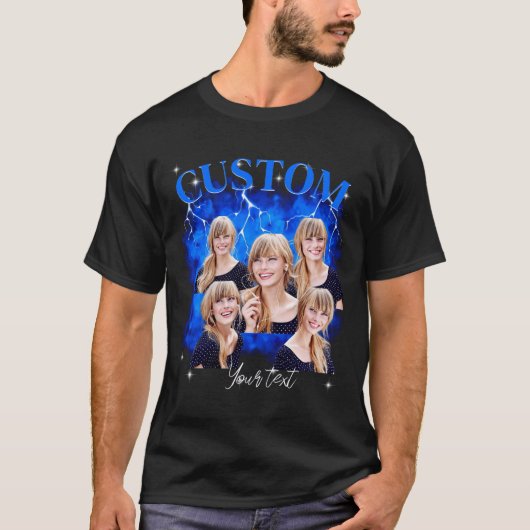 90年代海賊版ラップTシャツフォト Tシャツ (正面)