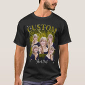 90年代海賊盤ラップTシャツカスタムフォトTシャツ Tシャツ (正面)
