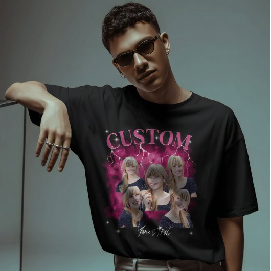 90年代海賊盤ラップTシャツ オクタトフォトTシャツ Tシャツ