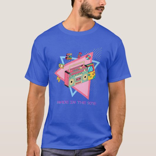 90年代製 レトロ ヴァイブ ショーケース デザイン 面白い Tシャツ (正面)