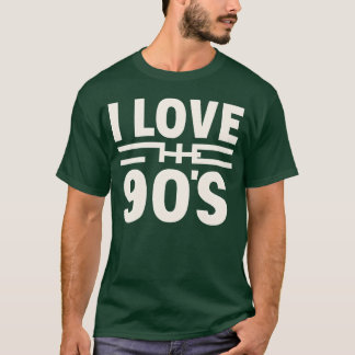 90年代風のタイポグラフィファミリーが好き Tシャツ