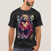 90年代風ヒップホップベアT.R.K Tシャツ (正面)