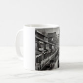 90年代風 黒と白の日本 コーヒーマグカップ (正面左)