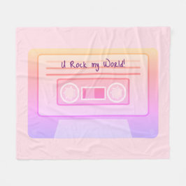 90年代80年代のVaporwave Etic Pink Valentines Day フリースブランケット