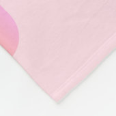 90年代80年代のVaporwave Etic Pink Valentines Day フリースブランケット (角)