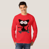 90年代,スケートボード猫,スケートボードは決して死なない Tシャツ (正面フル)