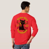 90年代,スケートボード猫,スケートボードは決して死なない Tシャツ (裏面フル)