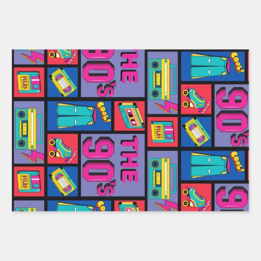 90年代 ラッピングペーパーシート (正面)