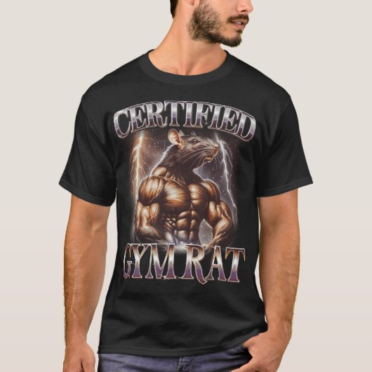 90年代 レトロ おもしろ 認定 筋トレ女子 Tシャツ (正面)