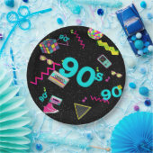 90年代、レトロ、任意の年齢に戻る ペーパープレート (パーティー)