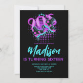 90年代 ローラースケート テーマの誕生日パーティー招待状 招待状 (正面)