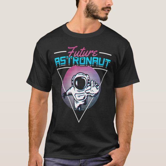 90年代 ヴェイパーウェーブ レトロ 宇宙 科学 未来 アート Tシャツ (正面)