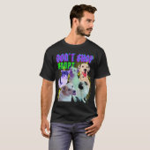90年代 海賊犬 保護犬を引き取ろう ショップで買わない Tシャツ (正面フル)