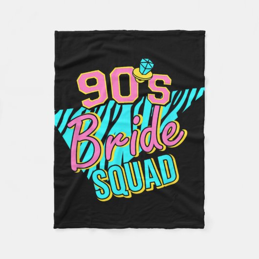90年代 花嫁チーム ブライズメイド レトロ お揃い バチェラー フリースブランケット (正面)