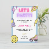 90年代/2000年代の誕生日招待状 招待状 (スタンド正面)