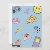 90年代/2000年代の誕生日招待状 招待状 (裏面)