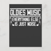 90年代・80年代の音楽が好きな旧世代の音楽愛好家 ポストカード (正面)