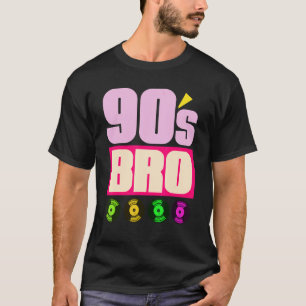 90年代Bro 1990年代の音楽テーマパーティービニール90年代 Tシャツ