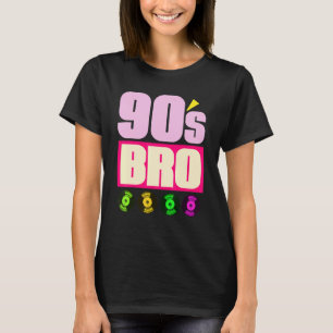 90年代Bro 1990年代の音楽テーマパーティービニール90年代 Tシャツ