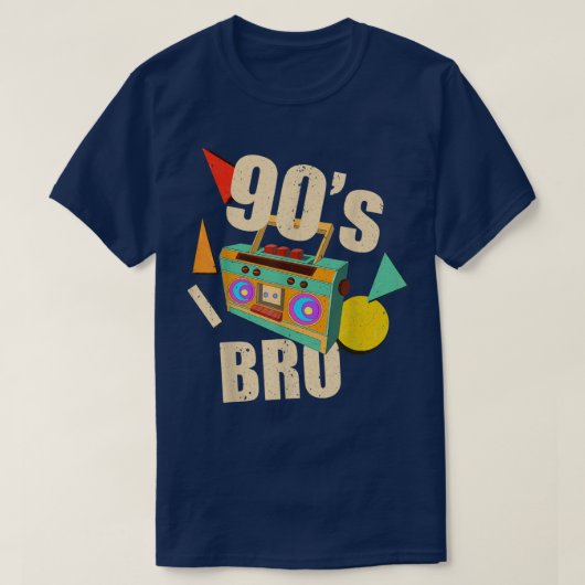 90年代Bro 90年代おもしろい音楽愛好家90年代テーマパーティー Tシャツ (デザイン正面)