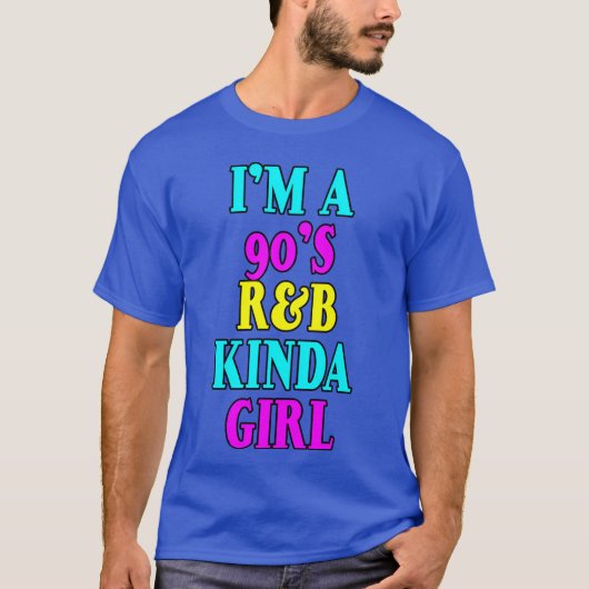 90年代R&Bが好きな女の子 Tシャツ (正面)