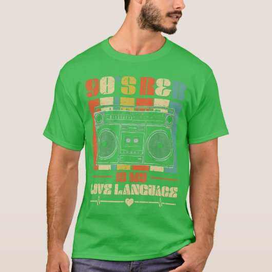 90年代R&Bミュージック 男女兼用 RNBファミリー レディース メンズ Tシャツ (正面)