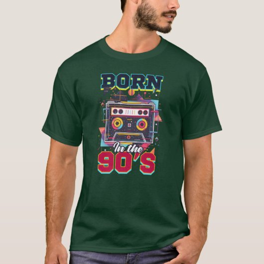 90年代R&B生まれ 90年代 レトロ Tシャツ (正面)