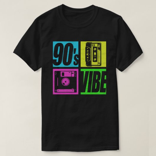 90年代Vibe 1990年代ファッション90テーマパーティー90年代 Tシャツ (デザイン正面)