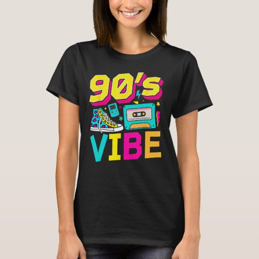 90年代Vibe 1990年代ファッション90年代テーマ90年代の子ども Tシャツ (正面)